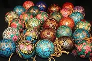 Baba art and crafts Paper Mache Balls,3" Size,Christmas Baubles,Set of 12.Kashmiri Paper Mache Hangings,Christmas Ball Ornaments, Christmas Decorations,Tree Ornaments Hooks Included