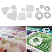 DIY Patterns Embroidery Quilting Templates Stencils for Patchwork Sewing
