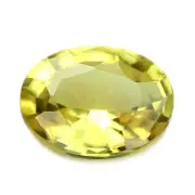 Certified Natural Unheated Ceylon Yellow Sapphire 0.40ct VVS Clarity Oval 5x3mm