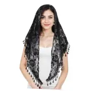 Mantilla Veils Catholic, Black Chapel Veil, Catholic Veils for Women