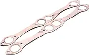 CAREG 1 Pair SBC Copper Header Exhaust Gasket Seal Compatible with Chevy SB 327 305 350 383