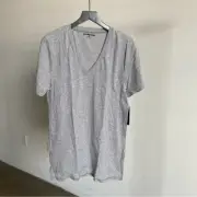 NWT Man X One Teaspoon Heather Gray V-neck T-Shirt Short Sleeve Sz Medium