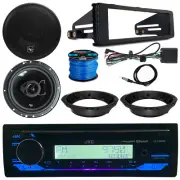 JVC KD-T92MBS CD Receiver, 2x 6" Speakers/Adapters, Install Kit, Wire, Antenna