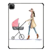 iPad Pro 12.9-inch (5th/6th gen) iPad Impact Case Momma Chic, Brunette/Pink