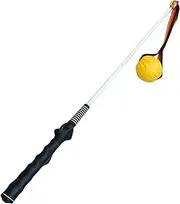 Heavy Duty Flirt Pole for Dogs - Interactive Flirt Stick for Dogs | Interactive Puppy Tug of War Exercise Toy, Pet Training Stick for Lawn Backyard