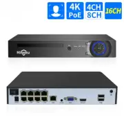 H.265+ 4CH 10CH 16CH POE NVR for IP Security Camera CCTV System 5MP 8MP Home