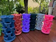 Strawberry Planter Stackers Hydroponic Convertibility Vertical Gardening pots