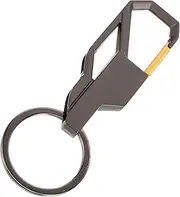 [TOGEVAL] Zinc Alloy Key Chain Clip for Men Silver Belt Keychain Key Ring Key Holder for Belt