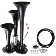 12V/24V Train Horn Super Loud 3 Trumpet Air Horn Kit For Semi Truck Boat Van Car