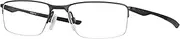 [Oakley] OX3218 Eyeglasses Bundle: OX 3218 321801 Socket 5.5 Polished Black and Small Blue leash Accessory kit, Socket 5.5 Polished Black, 56/18/140