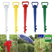 NEW Outdoor Sun Beach Umbrella Holder Spike Fishing Pole Patio Parasol Ground