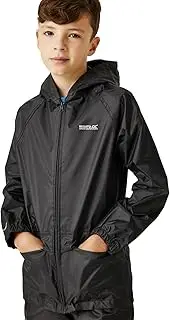 [REGATTA] Kid's Stormbreak Waterproof Taped Seams 2 Side Pockets Press Studs at Hem Over Trousers Jacket
