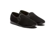 Grosby Blake 2 Mens Slippers Slipper Slip On Indoor Outdoor Casual Moccasins Moccasinl - Black