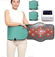 Automatic Air Wave Acupuncture Belt, Pneumatic Massage Belt with 1 Host and 2 Belts, Adjustable 9 Acupuncture Modes/30 Levels of Intensity/40-75° Temperature, Remove Fat, for Remove Dampness
