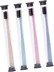 NOLITOY 4 Pcs Bamboo Toothbrush Toothbrush Comfortable Toothbrush Lightweight Toothbrushes