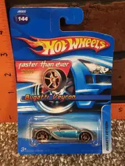 Hot Wheels 2006 FTE Faster Than Ever #144 Bugatti Veyron On Card New In Package