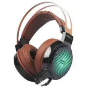 C13 Gaming Headphone 3.5mm Wired Adjustable Heavy Bass Over Ear Earphone Headset with Mic