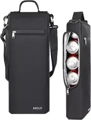 Golf Cooler Bag - Insulated Soft Cooler for 6 Cans or 2 Bottles, 12 Can Capacity