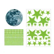 437PCS Glow In The Dark Luminous Stars & Moon Wall Stickers Decal Kid Room Decor