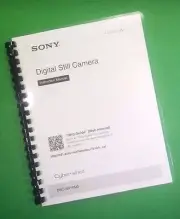 Owners Manual for Sony DSC RX100 Camera 68 Pages W/Clear Covers!