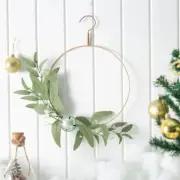 35cm Eucalyptus Artificial Hanging Ring Decorations Christmas Wreath Oranments