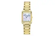 Citizen L Gold Tone Stainless Steel Mother Of Pearl Dial Eco-Drive EW5602-81D Women's Watch