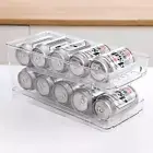 Fridge Rolling Can Dispenser 2-Tier Beer Can Organiser Soda Can Dispenser for Fr