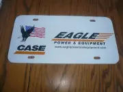 Case Eagle Power & Equipment Vanity Rubber/Plastic License Plate Tag - NOS