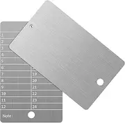 ArlinaL Steel Bitcoin Wallet, Cryptocurrency Backup Wallet, Bitcoin Crypto Seed Storage Compatible with All BIP39 Hardware (2 Plates and Anti-Tamper Seals, Stainless Steel)