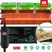 50W Seedling Heat Mat Plant Heating Pad Germination Seed Warm Farm Reptile AU