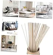 100Pcs Natural Rattan Sticks for Aroma Diffuser Essential Oil Reeds Replacement Fragrance Sticks for Living Bedroom Office Wedding and More