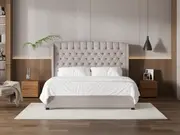 My Style Winged Headboard & Slimline Base - Super King / Haze / Standard Base