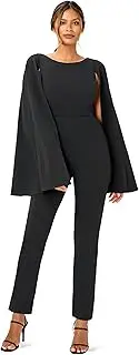 [Adrianna Papell] Women's Knit Crepe Cape Jumpsuit