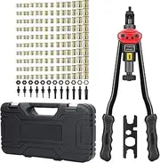 Rivet Tool Kits - Heavy Duty Rivet Nut Tool | Professional Rivet Nut Tool Set | 12 Metric High-Performance Set of 176 Riveter for Furniture Kayak Sheet Metal Automotive Construction Repair