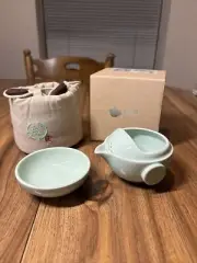 Porcelain Cinese Tea Set with Teapot and cup for One Women Adults Small Ceramic