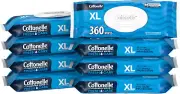 XL Flushable Wet Adult Wipes Large 8 Flip-Top Packs 45 per Pack (360 Total Wipes