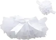 CHILDWEET 1pc Panties Skirt Clothes Accessory Baby White Ruffles Underwear