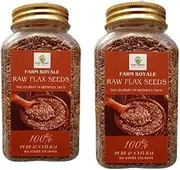 Farm Royale Raw Flax Beej Whole -1+1Combo-(250gm+250gm) || Hand picked materrial