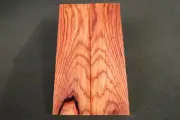 COCOBOLO KNIFE SCALES 1 1/2" x 5 1/8" x 3/8"- 7/16" AWESOME COLOR AND FIGURE