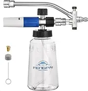 Foam Cannon for Pressure Washer with Dual Connector Accessory & 7 Sprayer Nozzles, FENG PAI Dual Lance Soap Cannon, Double Tip Soap Attachment for Foam Blaster, 1/4" Quick Connect, 3600 PSI