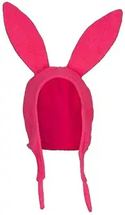 Bob's Louise Rabbit Ear Hat Burgers Beanie Halloween Fleece Hat Bunny Ears (adult)
