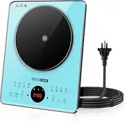 SizzleCook Portable Induction Cooktop (Blue)