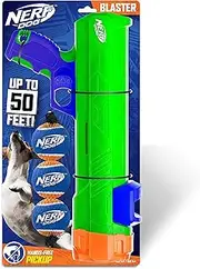 Nerf Dog Tennis Ball Blaster Dog Toy, 16 Inch Blaster with 3 Balls,Green