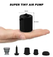 iDeer Life P01 Air pump White Tiny Pump Portable Air Pump USB Rechargeable (Black)