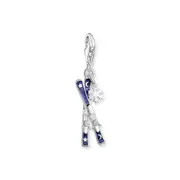 Buy Silver charm blue skis with Snowflake charm by Thomas Sabo online - THOMAS SABO Australia