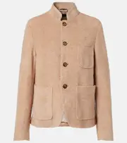 [Loro Piana] Loro Piana Spagna Mini linen and cotton terry jacket AU 16 beige