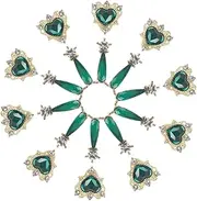 MUCKLILY 20Pcs Nail Charms for Women Durable Manicure Decoration for DIY Nail Art Easy to Use Gem Accessories for Creative Nail Designs