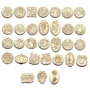 Halloween Series Wax Seal Stamp for Card Decorations Witch Sealing Wax Stamp