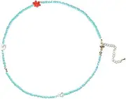 [OATIPHO] Fashionable Kids Necklace Glass Beads Chain Children's Necklace Neck Decor Beaded Jewelry