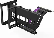 Cooler Master Universal Vertical VGA Card Holder + PCI-E x16 4.0 Riser Cable, Black